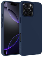 BTH BTH iPhone 16 Pro Max Hoesje Siliconen - Donkerblauw