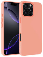 BTH BTH iPhone 16 Pro Max Hoesje Siliconen - Perzik
