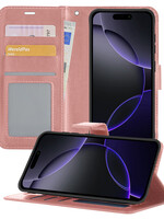 BTH BTH iPhone 16 Pro Max Hoesje Bookcase - Rose Goud