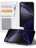 BTH BTH iPhone 16 Pro Max Hoesje Bookcase - Wit