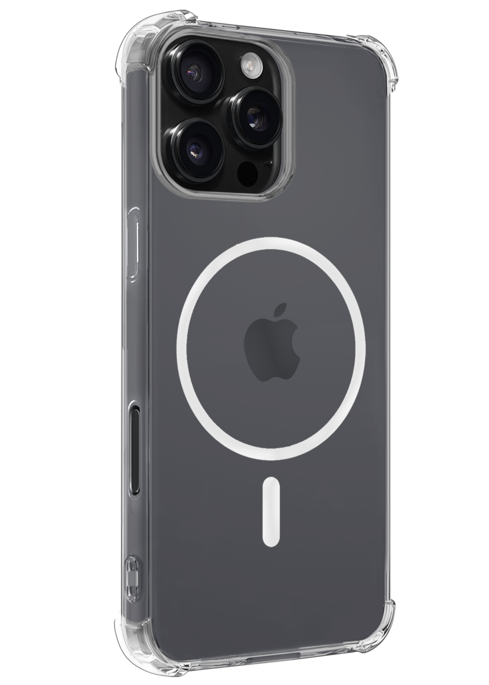 BTH Hoesje Geschikt voor iPhone 16 Pro Hoesje Geschikt voor Magsafe Hoesje Shock Proof Cover - Hoes Geschikt voor iPhone 16 Pro Magsafe Hoesje Compatible Case Shockproof - Transparant