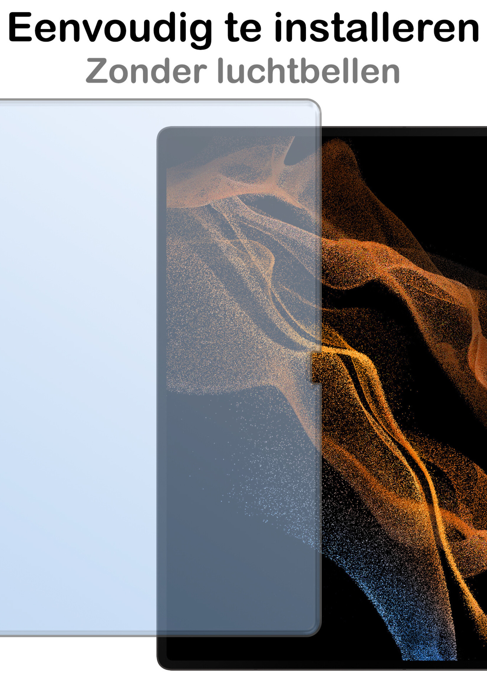 BTH Screenprotector Geschikt voor Samsung Galaxy Tab S10 Ultra Screenprotector Tempered Glass Screen Protector Gehard Glas - Screenprotector Geschikt voor Samsung Tab S10 Ultra Screenprotector Glas - 2 PACK