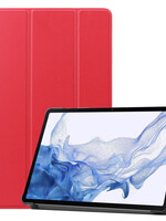BTH BTH Samsung Galaxy Tab S10 Plus Hoesje Met Uitsparing S Pen - Rood
