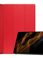 BTH BTH Samsung Galaxy Tab S10 Ultra Hoesje Met Uitsparing S Pen - Rood