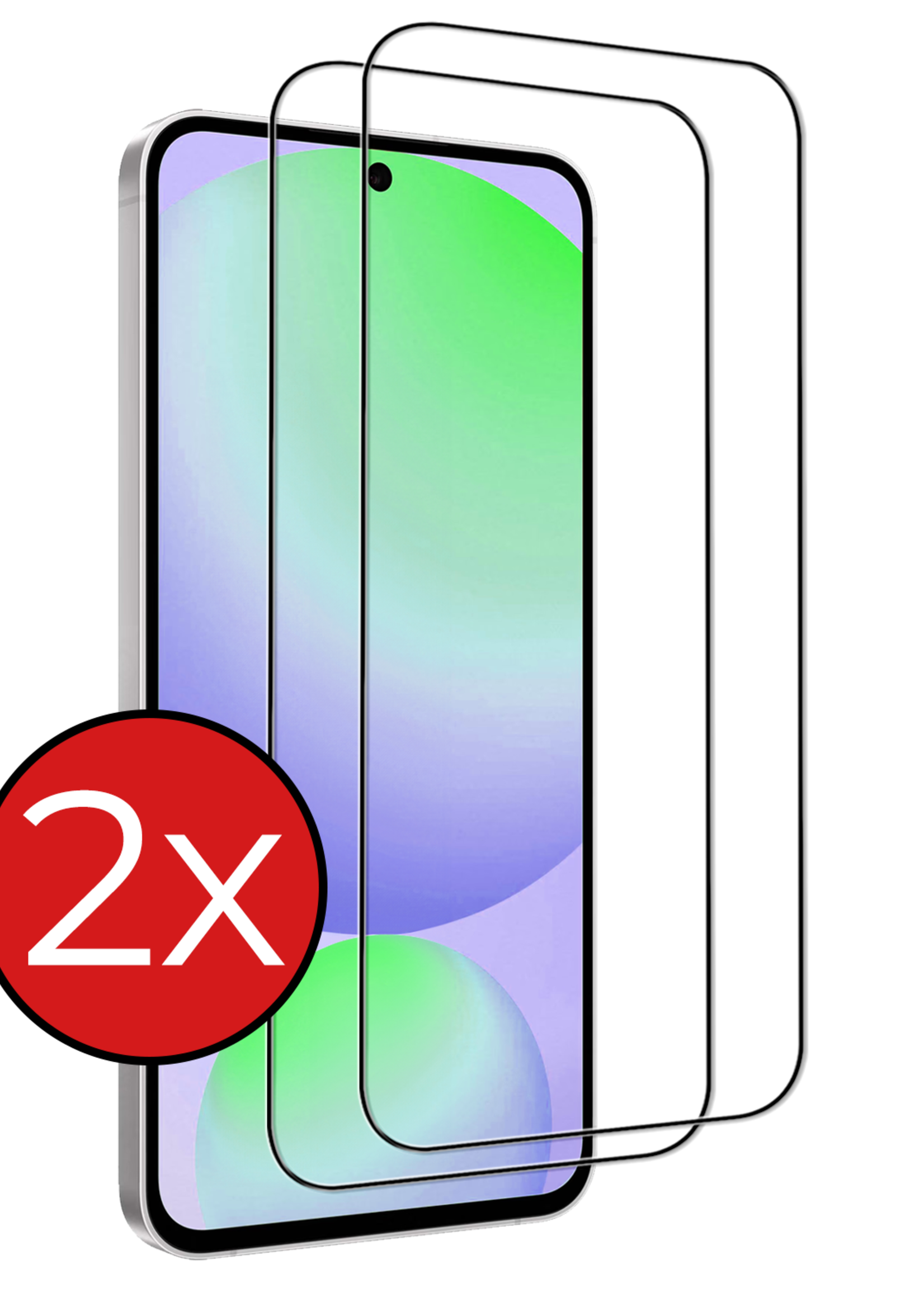 BTH BTH Samsung Galaxy S24 FE Screenprotector Glas  Full Cover - 2 PACK
