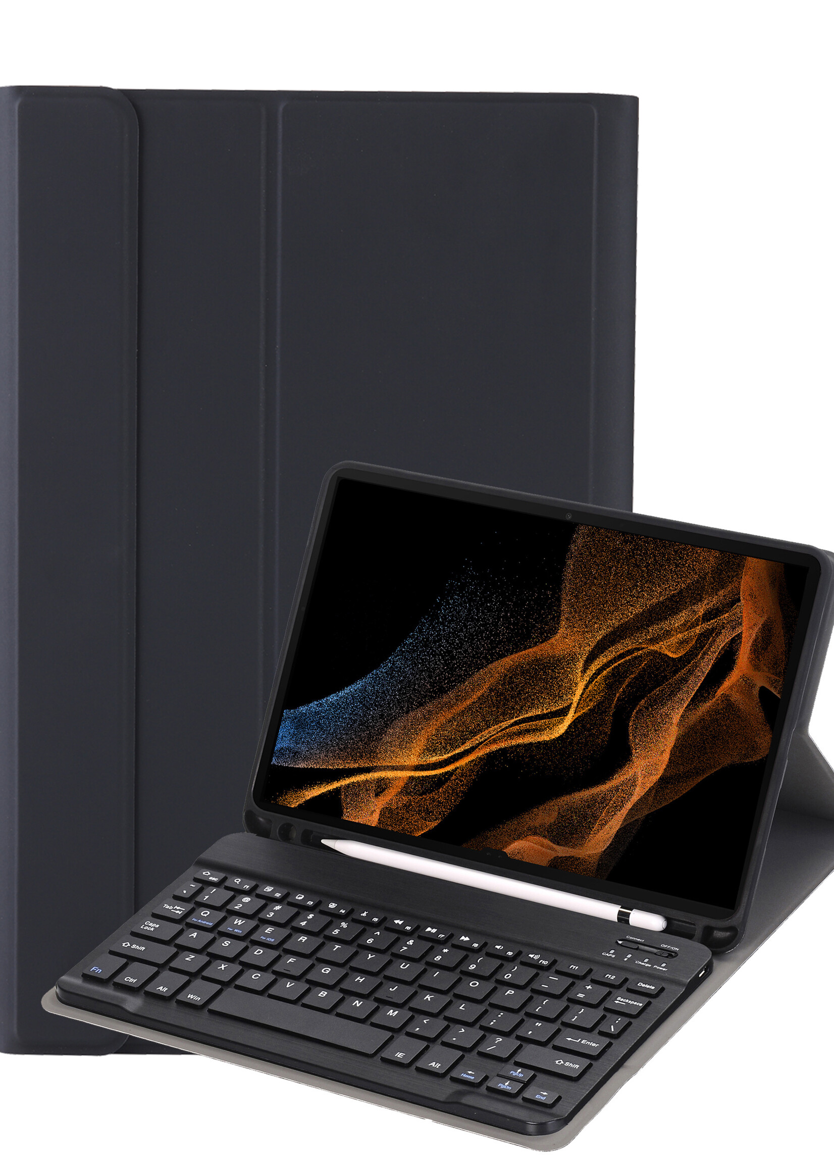 BTH BTH Samsung Galaxy Tab S10 Ultra Toetsenbordhoes - Zwart