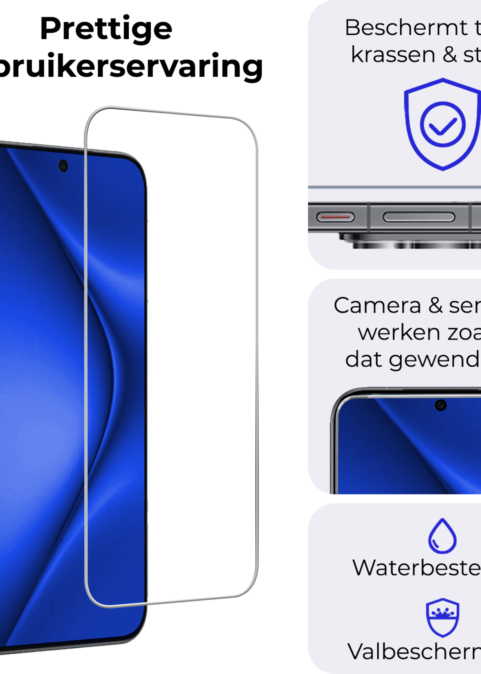 BTH BTH Huawei Pura 70 Screenprotector Glas - 3 PACK
