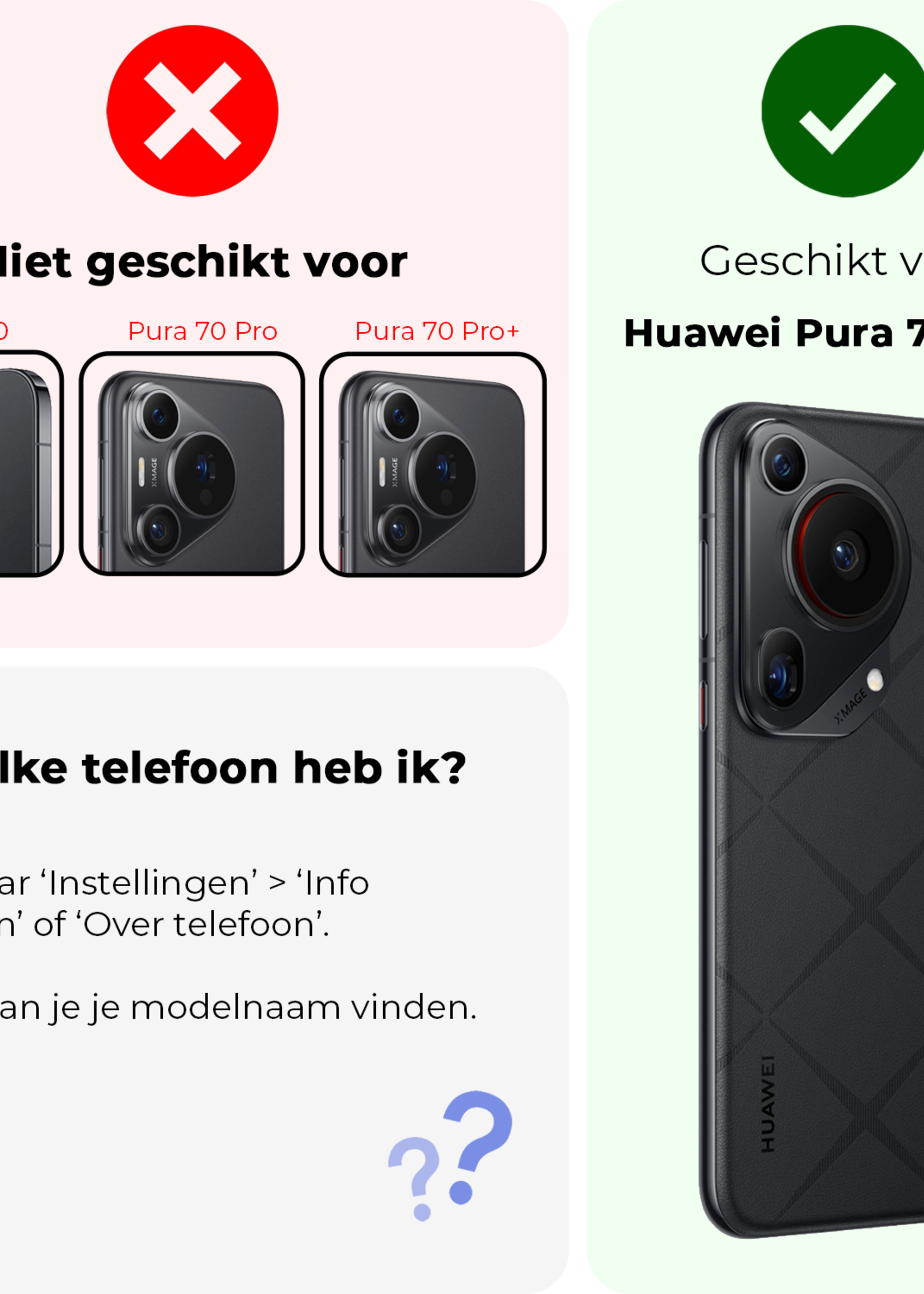BTH BTH Huawei Pura 70 Ultra Screenprotector Glas - 3 PACK
