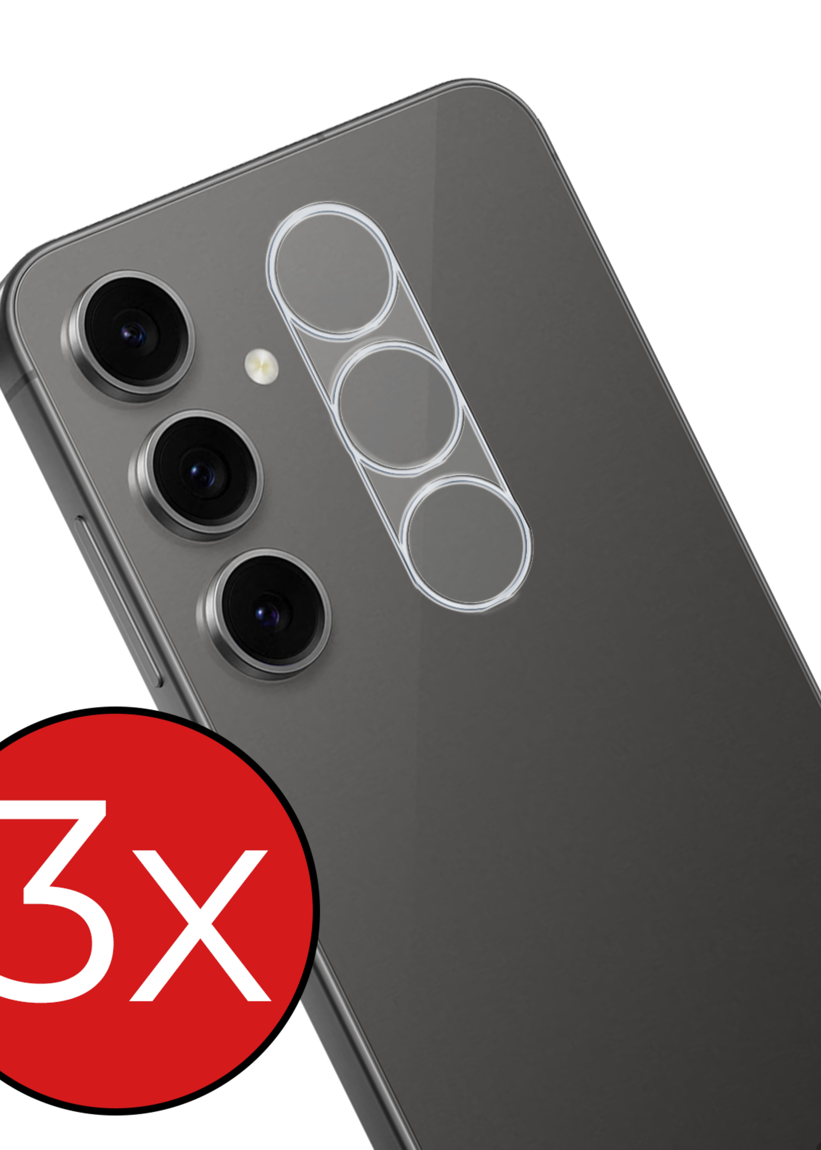 BTH BTH Samsung Galaxy S24 FE Camera Screenprotector - 3 PACK