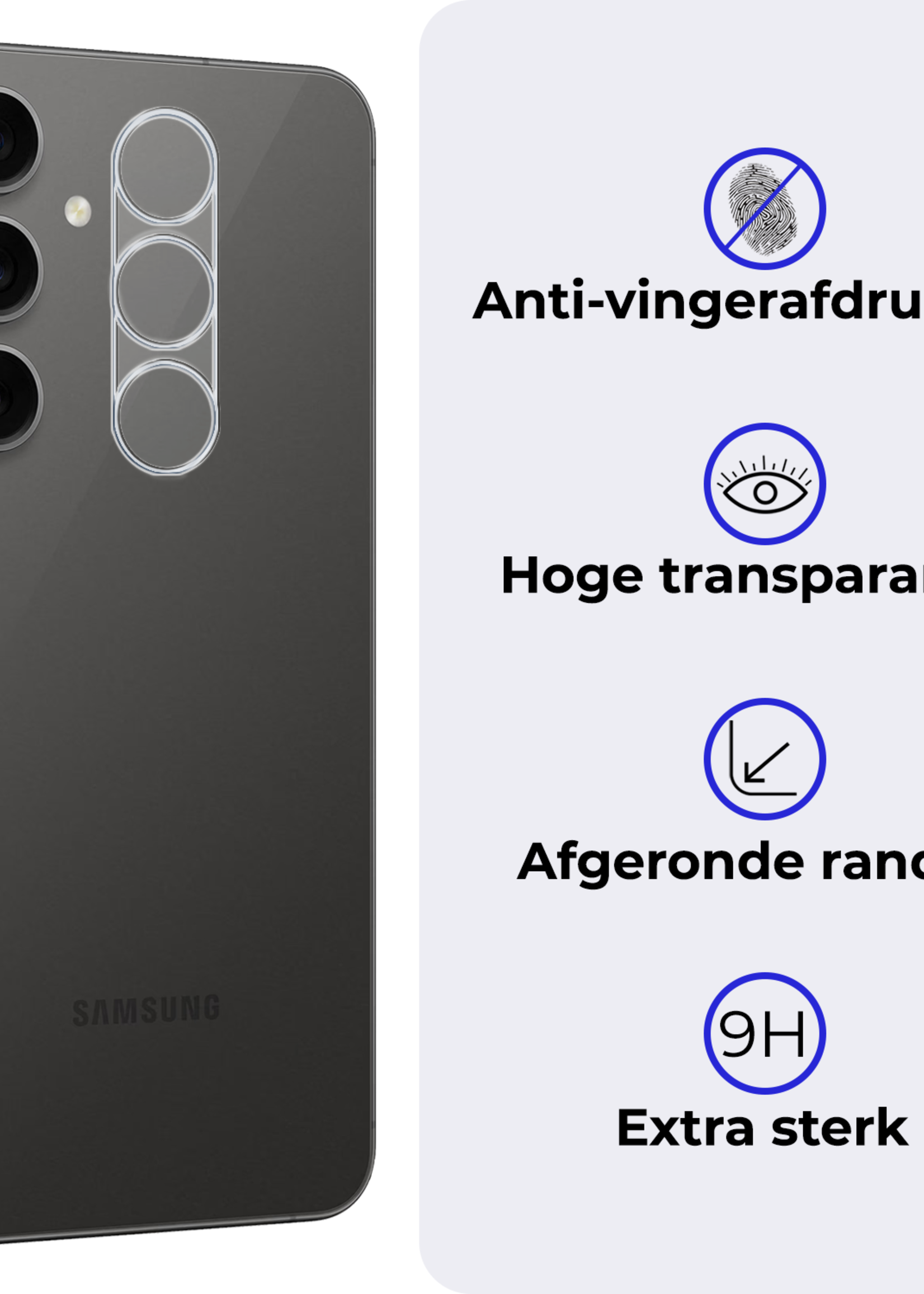 BTH BTH Samsung Galaxy S24 FE Camera Screenprotector - 3 PACK