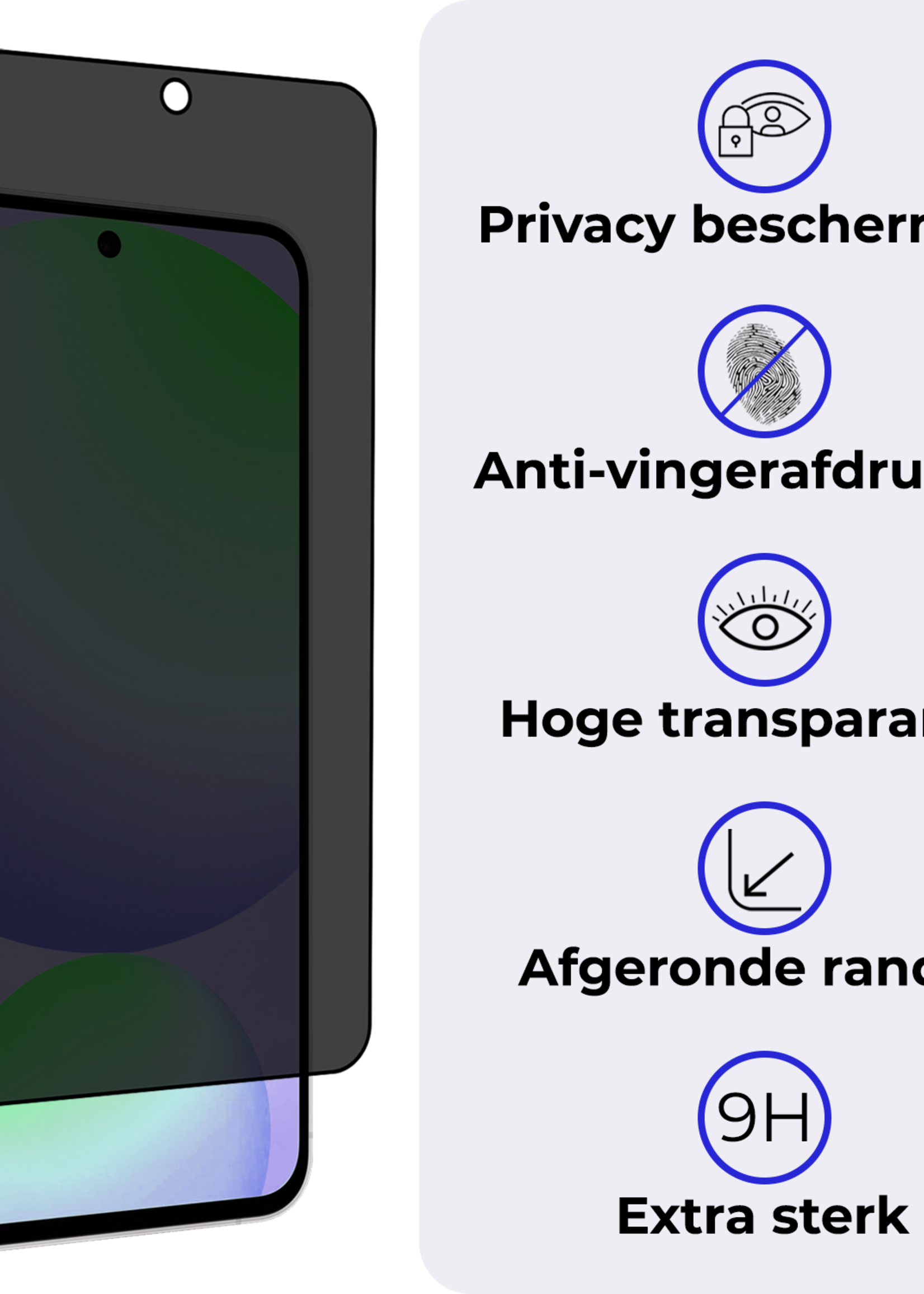 BTH BTH Samsung Galaxy S24 FE Screenprotector Glas Privacy