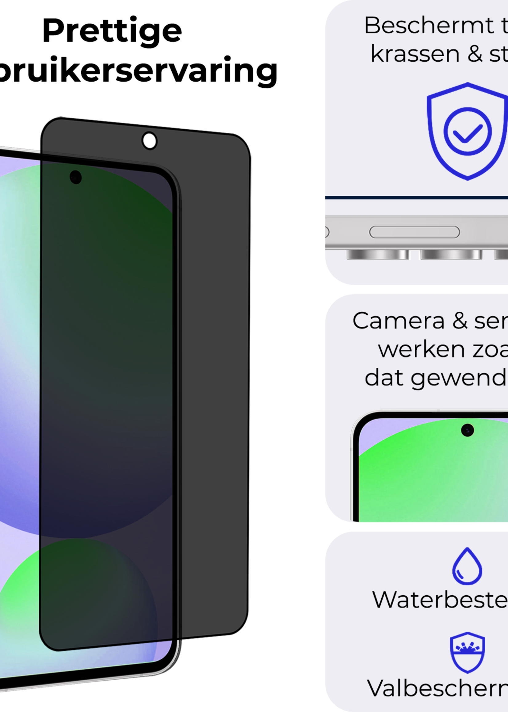BTH BTH Samsung Galaxy S24 FE Screenprotector Glas Privacy
