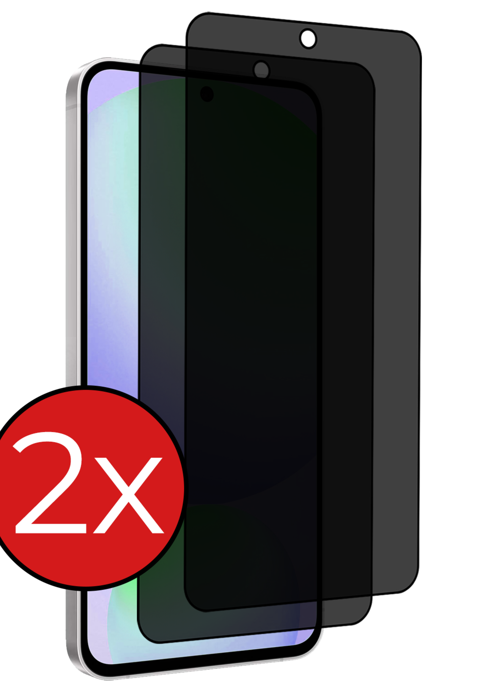 BTH BTH Samsung Galaxy S24 FE Screenprotector Glas Privacy - 2 PACK