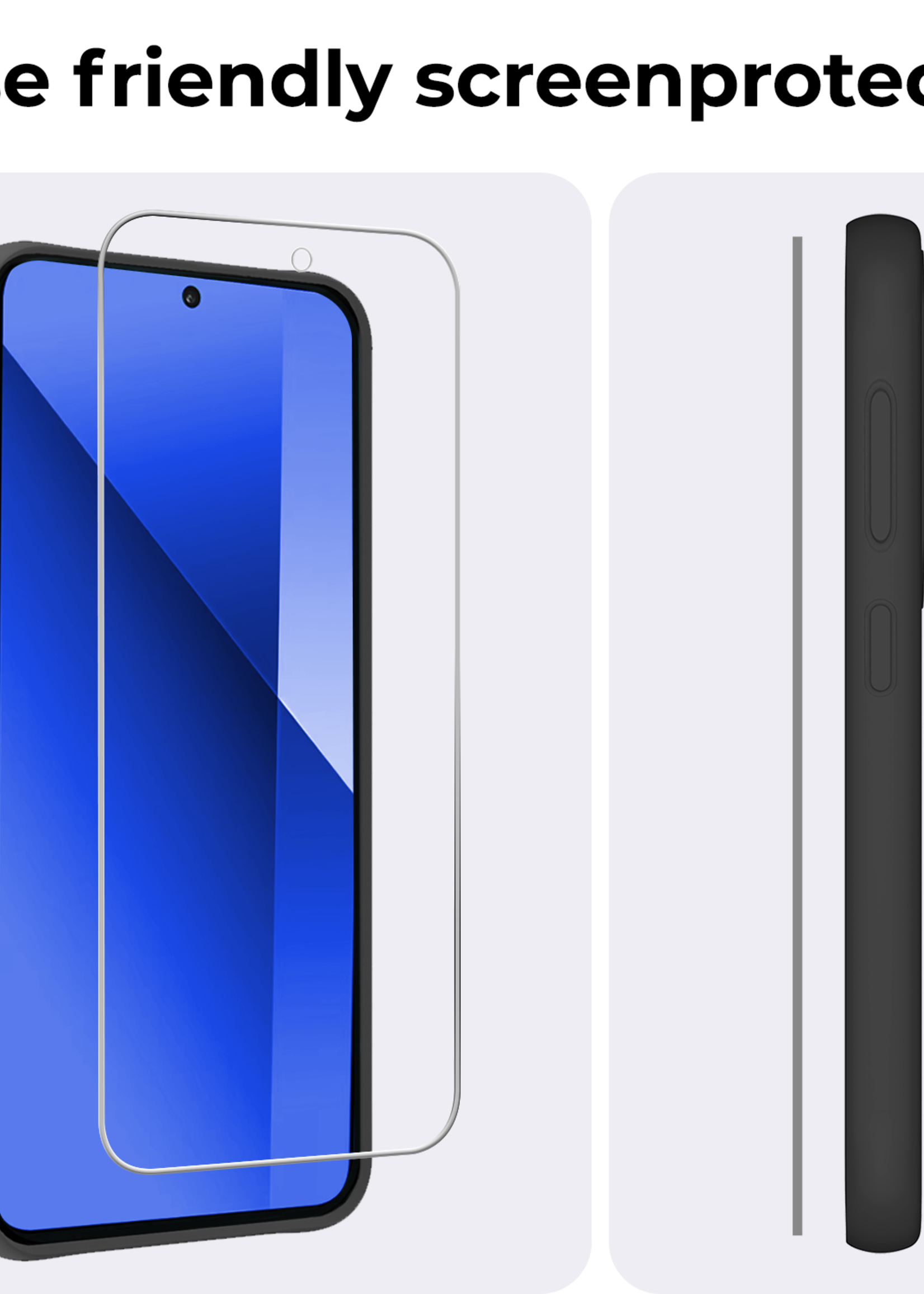 BTH Screenprotector Geschikt voor Xiaomi Redmi Note 13 4G Screenprotector Glas Gehard Tempered Glass - Screenprotector Geschikt voor Xiaomi Redmi Note 13 4G Screen Protector Screen Cover