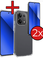BTH BTH Xiaomi Redmi Note 13 4G Hoesje Shockproof Met 2x Screenprotector