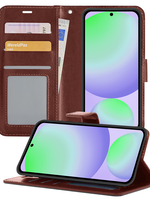 BTH BTH Samsung Galaxy S24 FE Hoesje Bookcase - Bruin