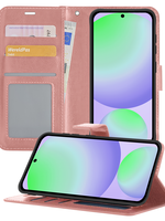 BTH BTH Samsung Galaxy S24 FE Hoesje Bookcase - Rose Goud
