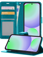 BTH BTH Samsung Galaxy S24 FE Hoesje Bookcase - Turquoise