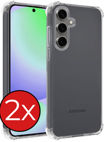 BTH BTH Samsung Galaxy S24 FE Hoesje Shockproof - Transparant - 2 PACK