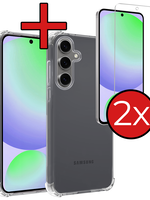 BTH BTH Samsung Galaxy S24 FE Hoesje Shockproof Met 2x Screenprotector