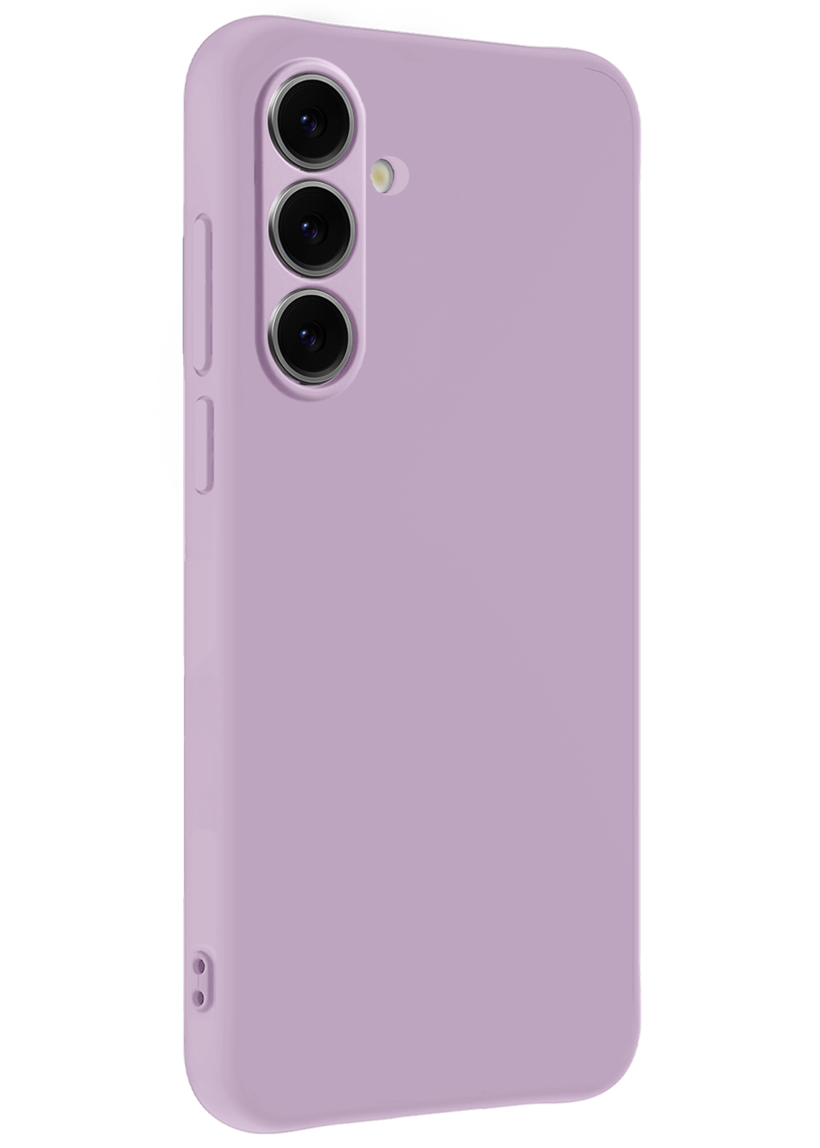 BTH Hoesje Geschikt voor Samsung S24 FE Hoesje Siliconen Case Hoes - Hoes Geschikt voor Samsung Galaxy S24 FE Hoes Cover Case - Lila