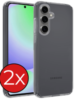 BTH BTH Samsung Galaxy S24 FE Hoesje Siliconen - Transparant - 2 PACK