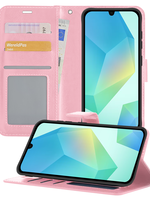 BTH BTH Samsung Galaxy A16 Hoesje Bookcase - Lichtroze