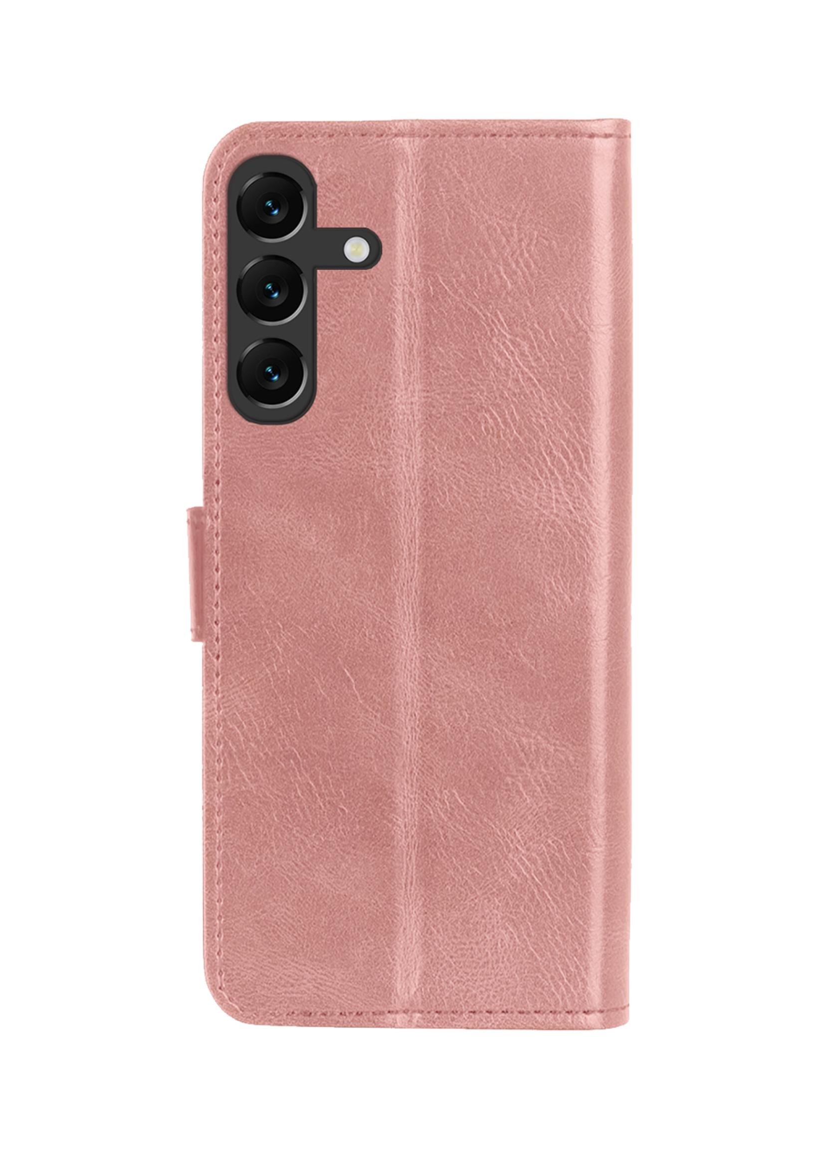 BTH Hoesje Geschikt voor Samsung A16 Hoesje Book Case Hoes Portemonnee Cover Walletcase - Hoes Geschikt voor Samsung Galaxy A16 Hoes Bookcase Hoesje - Rosé goud
