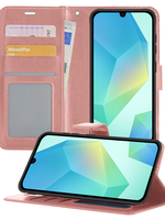 BTH BTH Samsung Galaxy A16 Hoesje Bookcase - Rose Goud