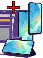 BTH BTH Samsung Galaxy A16 Hoesje Bookcase Met Screenprotector - Paars
