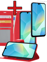 BTH BTH Samsung Galaxy A16 Hoesje Bookcase Met Screenprotector - Rood