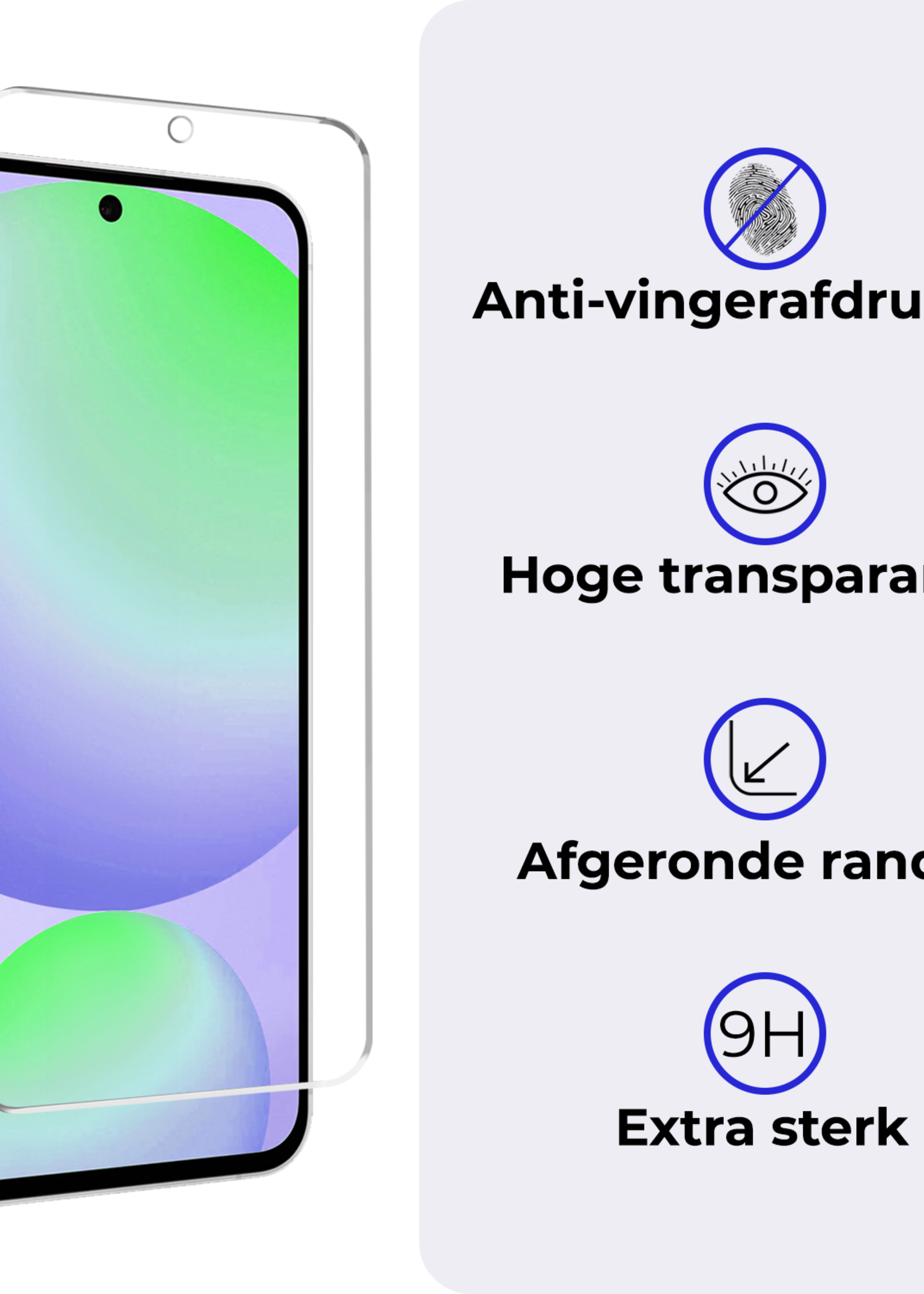 BTH Hoesje Geschikt voor Samsung S24 FE Hoesje Siliconen Case Hoes Met Screenprotector - Hoes Geschikt voor Samsung Galaxy S24 FE Hoes Cover Case - Transparant