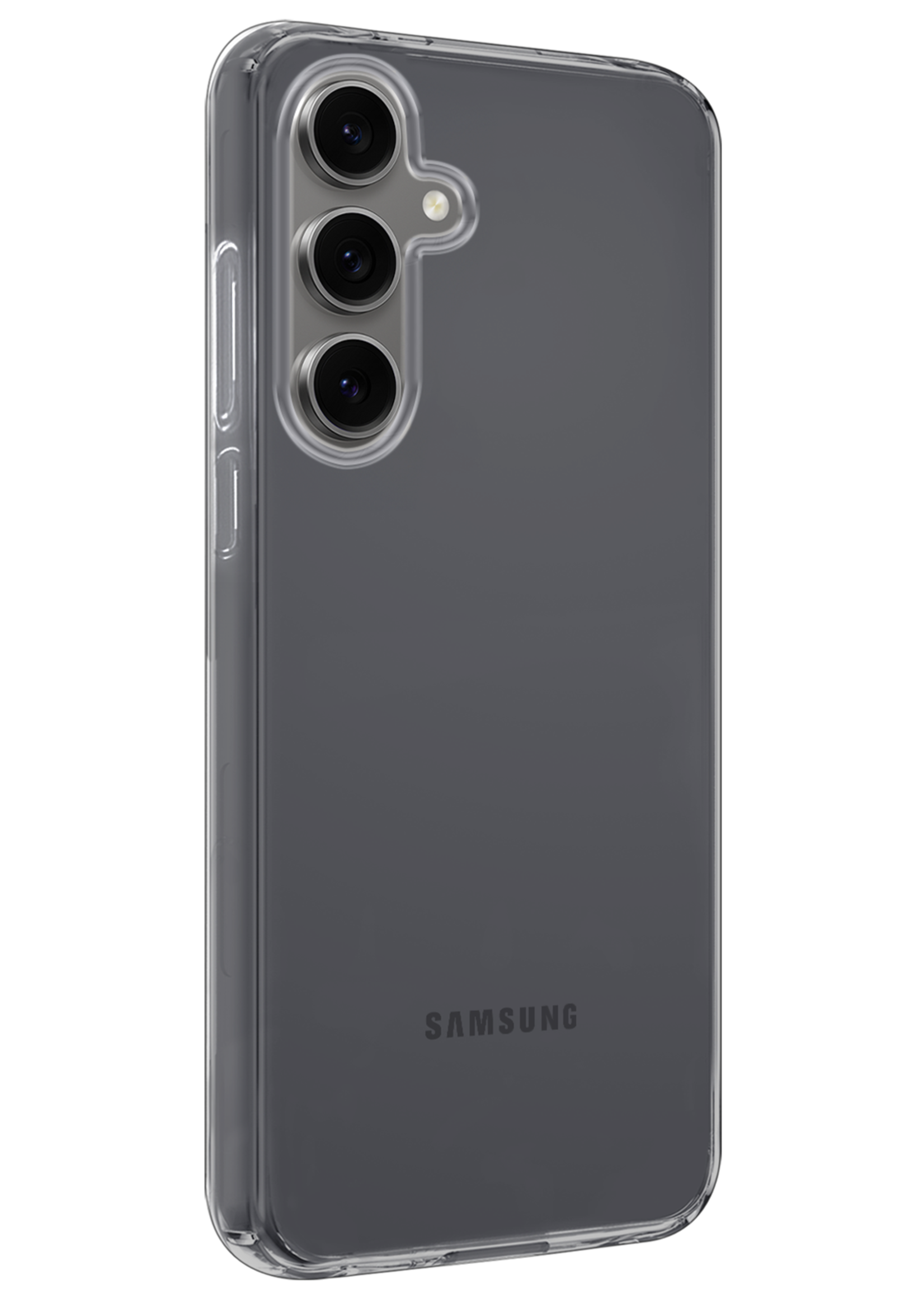 BTH Hoesje Geschikt voor Samsung S24 FE Hoesje Siliconen Case Hoes Met Screenprotector - Hoes Geschikt voor Samsung Galaxy S24 FE Hoes Cover Case - Transparant