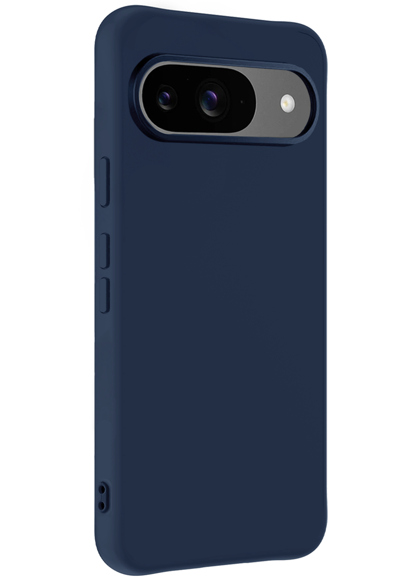 BTH Hoesje Geschikt voor Google Pixel 9 Hoesje Siliconen Case Hoes - Hoes Geschikt voor Google Pixel 9 Hoes Cover Case - Donkerblauw - 2 PACK