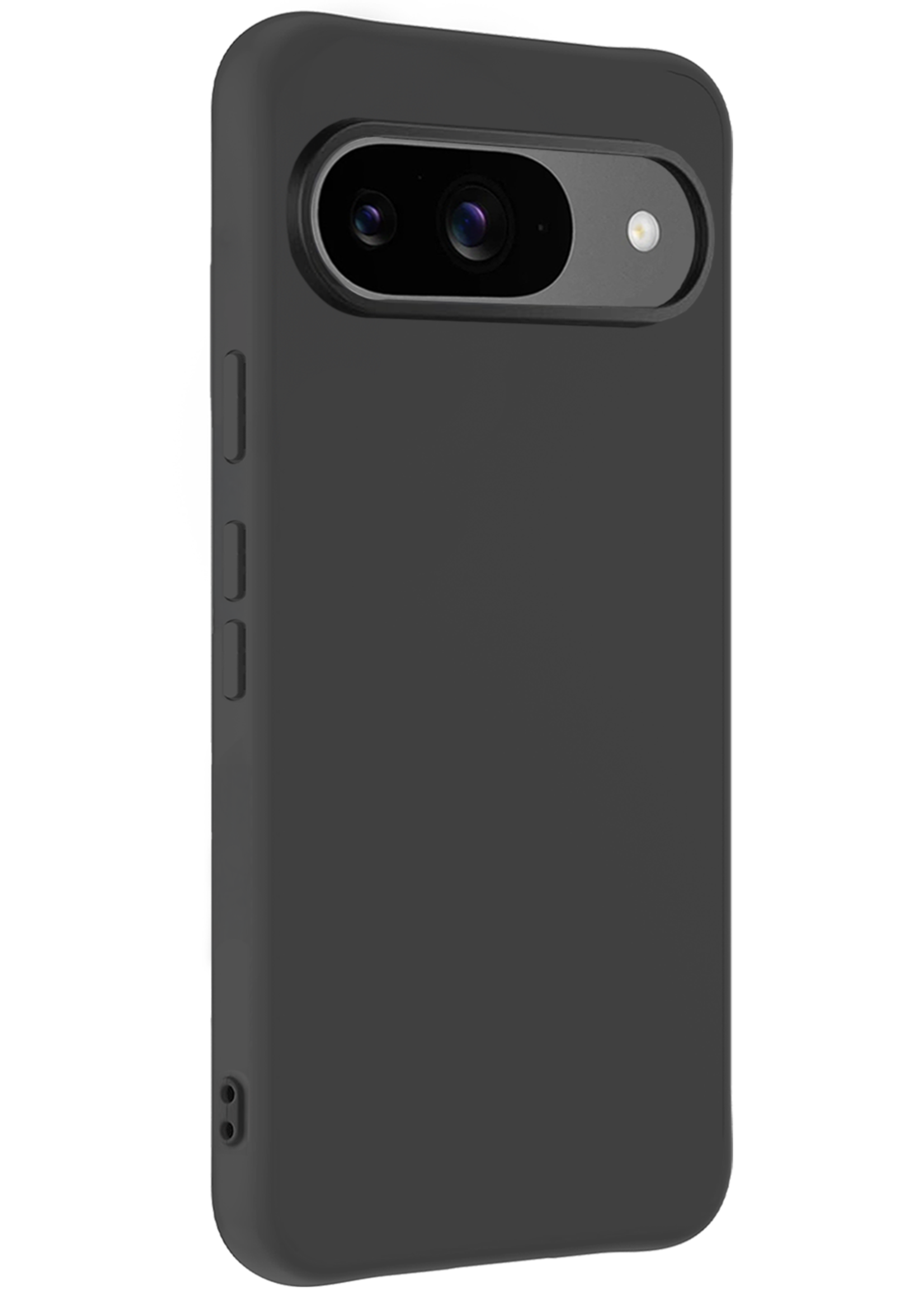 BTH Hoesje Geschikt voor Google Pixel 9 Hoesje Siliconen Case Hoes - Hoes Geschikt voor Google Pixel 9 Hoes Cover Case - Zwart - 2 PACK
