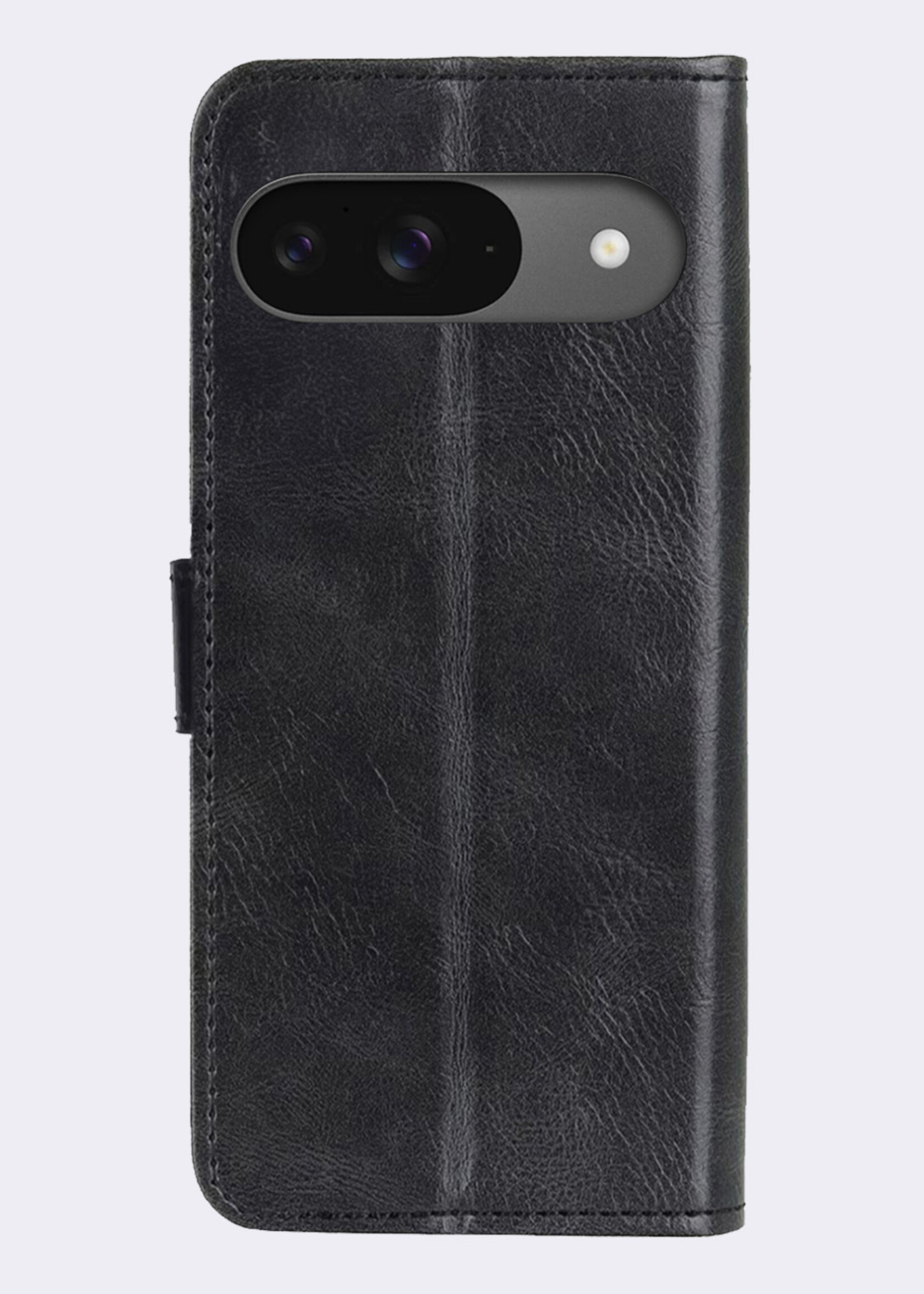 BTH Hoesje Geschikt voor Google Pixel 9 Hoesje Book Case Hoes Portemonnee Cover Walletcase Met 2x Screenprotector - Hoes Geschikt voor Google Pixel 9 Hoes Bookcase Hoesje - Zwart