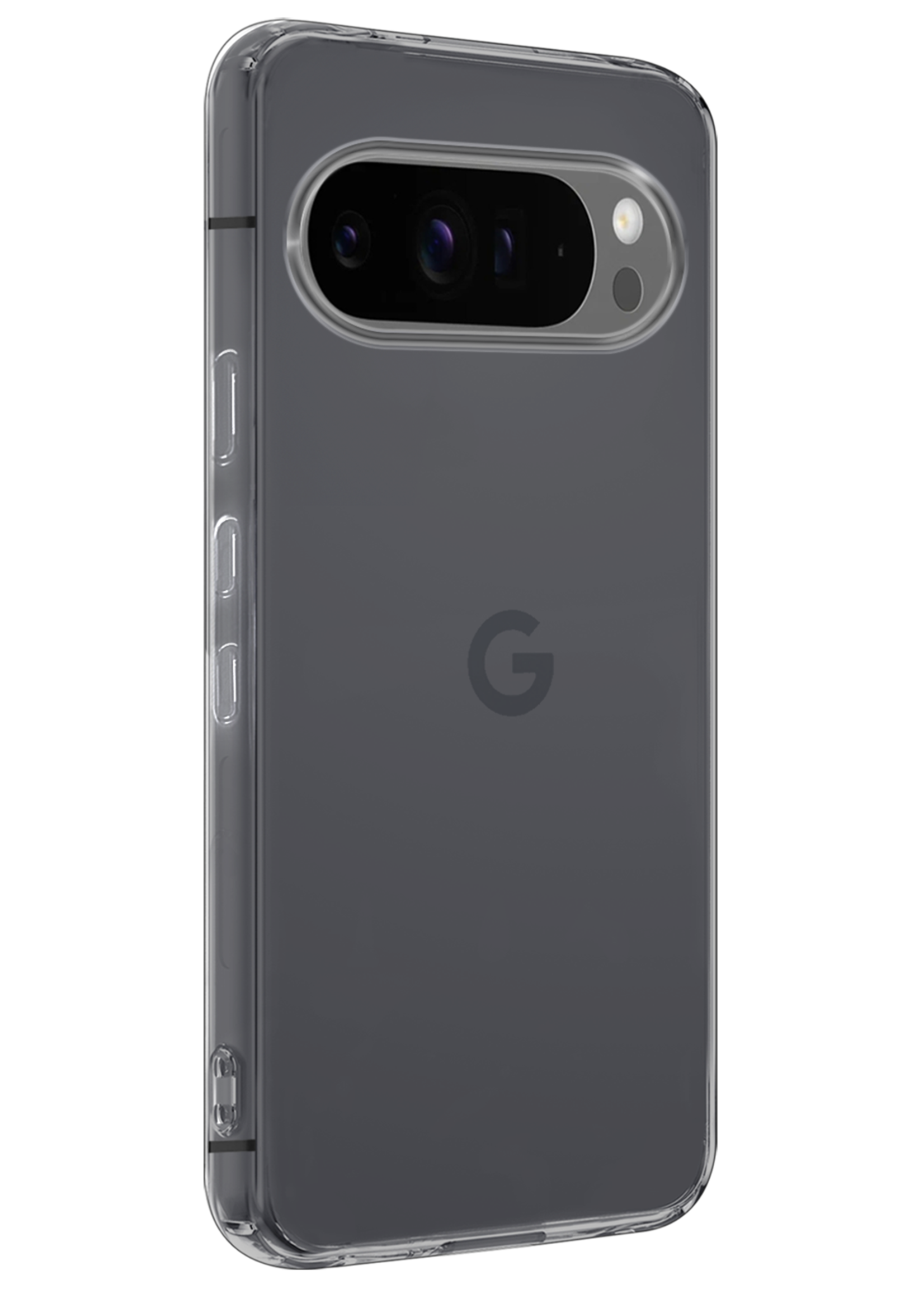 BTH Hoesje Geschikt voor Google Pixel 9 Pro Hoesje Siliconen Case Hoes Met 2x Screenprotector - Hoes Geschikt voor Google Pixel 9 Pro Hoes Cover Case - Transparant
