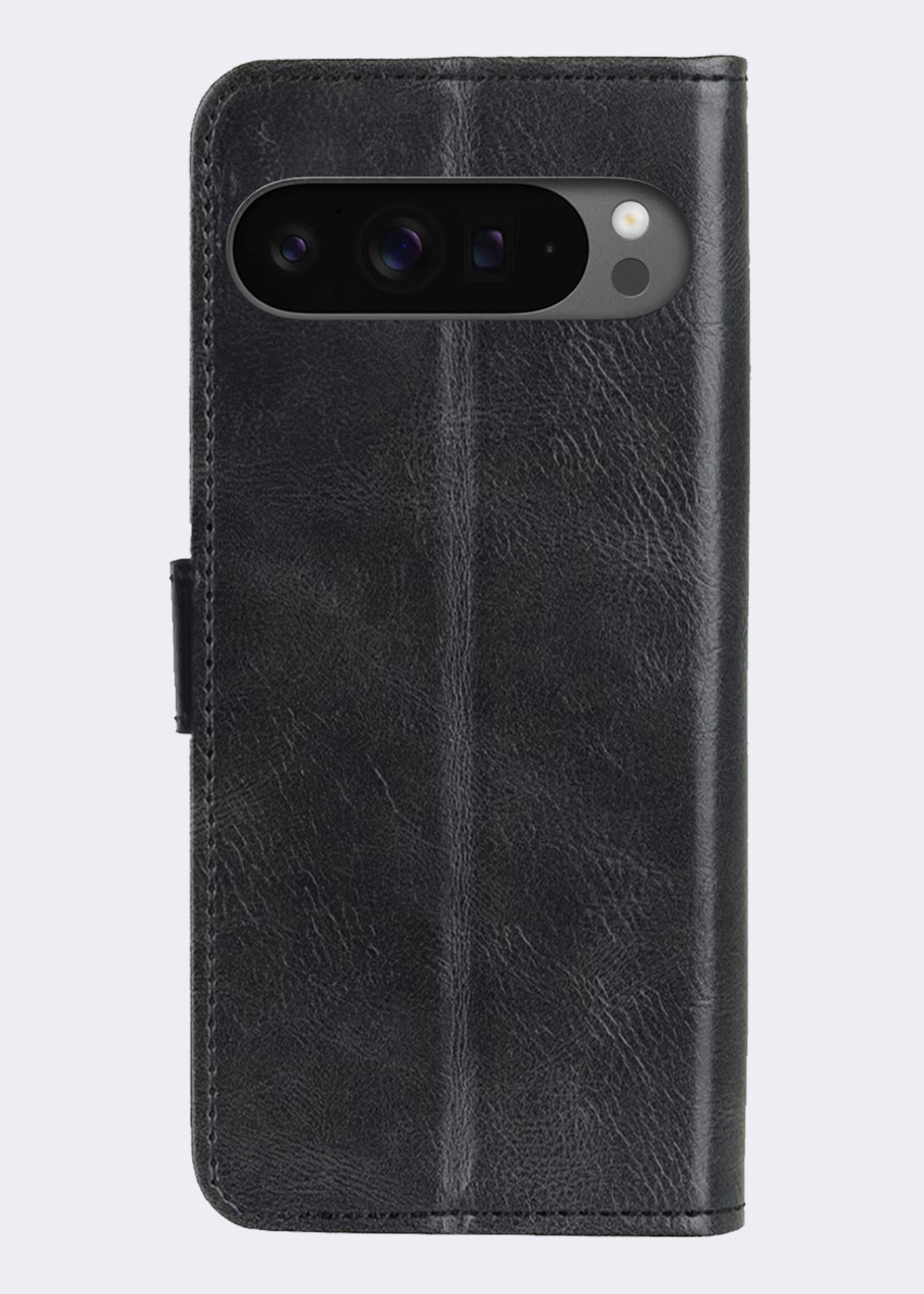 BTH Hoesje Geschikt voor Google Pixel 9 Pro Hoesje Book Case Hoes Portemonnee Cover Walletcase - Hoes Geschikt voor Google Pixel 9 Pro Hoes Bookcase Hoesje - Zwart