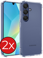 BTH BTH Samsung Galaxy A16 Hoesje Shockproof - Transparant - 2 PACK