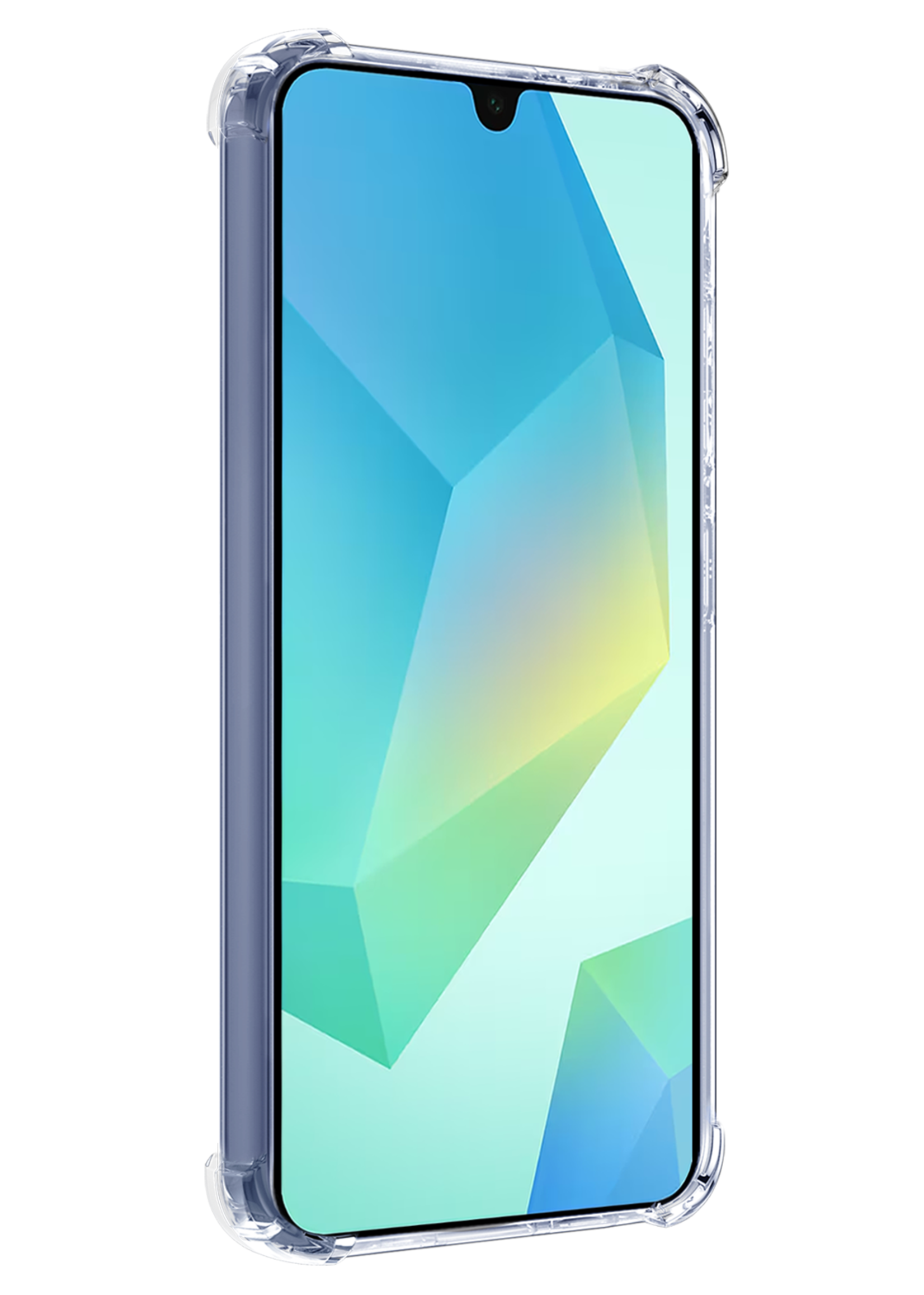 BTH Hoesje Geschikt voor Samsung A16 Hoesje Siliconen Shock Proof Case Hoes - Hoes Geschikt voor Samsung Galaxy A16 Hoes Cover Case Shockproof - Transparant - 2 PACK