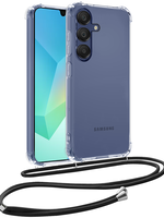 BTH BTH Samsung Galaxy A16 Hoesje Transparant Shockproof Met Zwart Koord