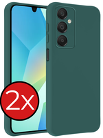 BTH BTH Samsung Galaxy A16 Hoesje Siliconen - Donkergroen - 2 PACK