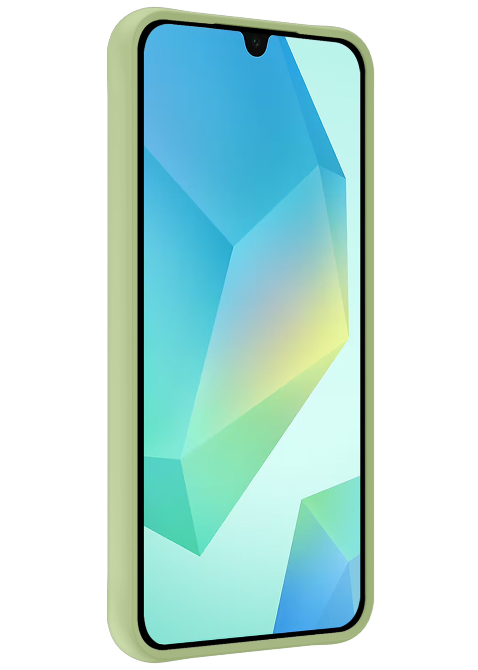 BTH Hoesje Geschikt voor Samsung A16 Hoesje Siliconen Case Hoes - Hoes Geschikt voor Samsung Galaxy A16 Hoes Cover Case - Groen - 2 PACK