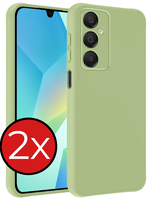 BTH BTH Samsung Galaxy A16 Hoesje Siliconen - Groen - 2 PACK