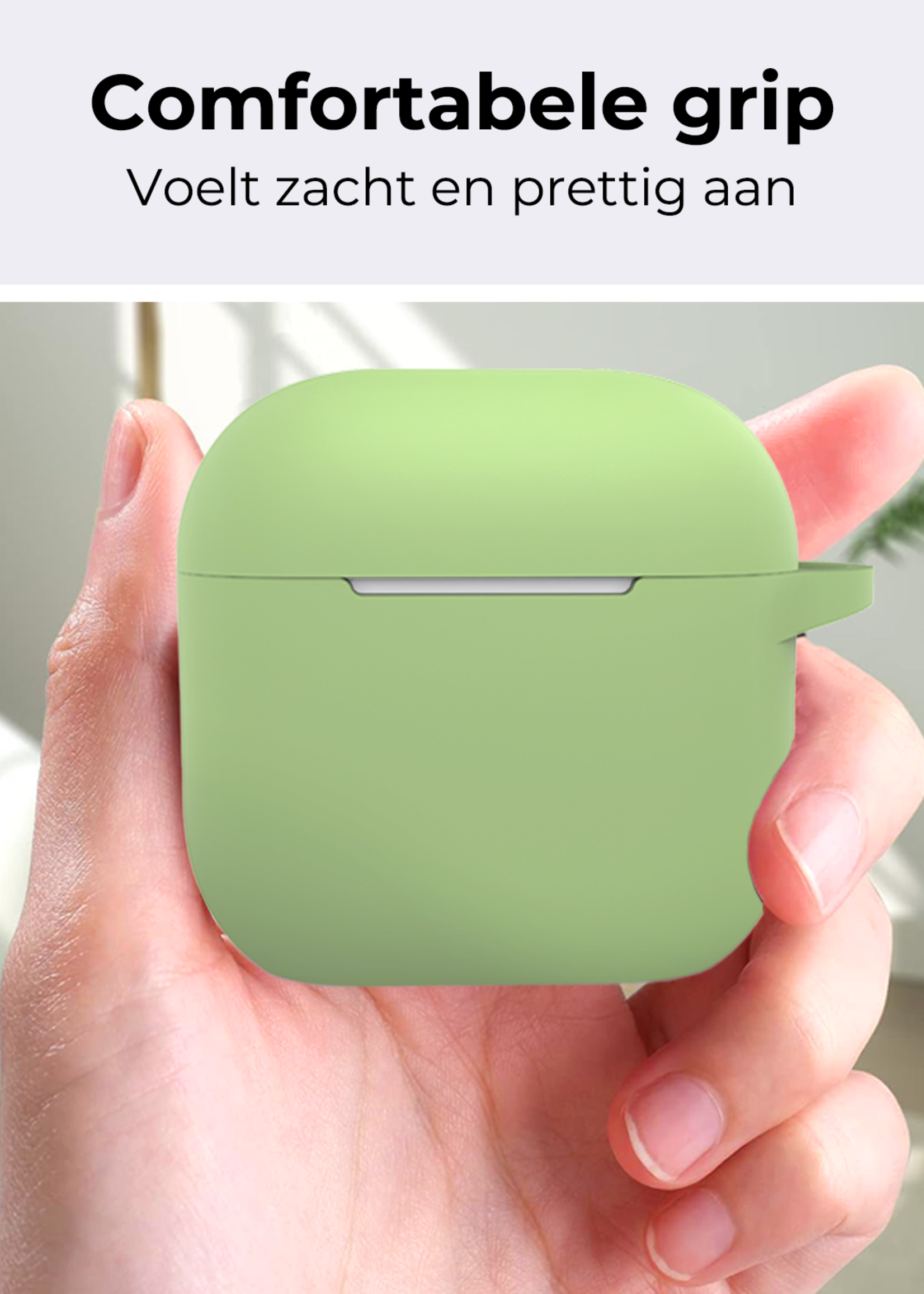 BTH BTH Siliconen Hoesje Voor Apple AirPods 4 - Groen