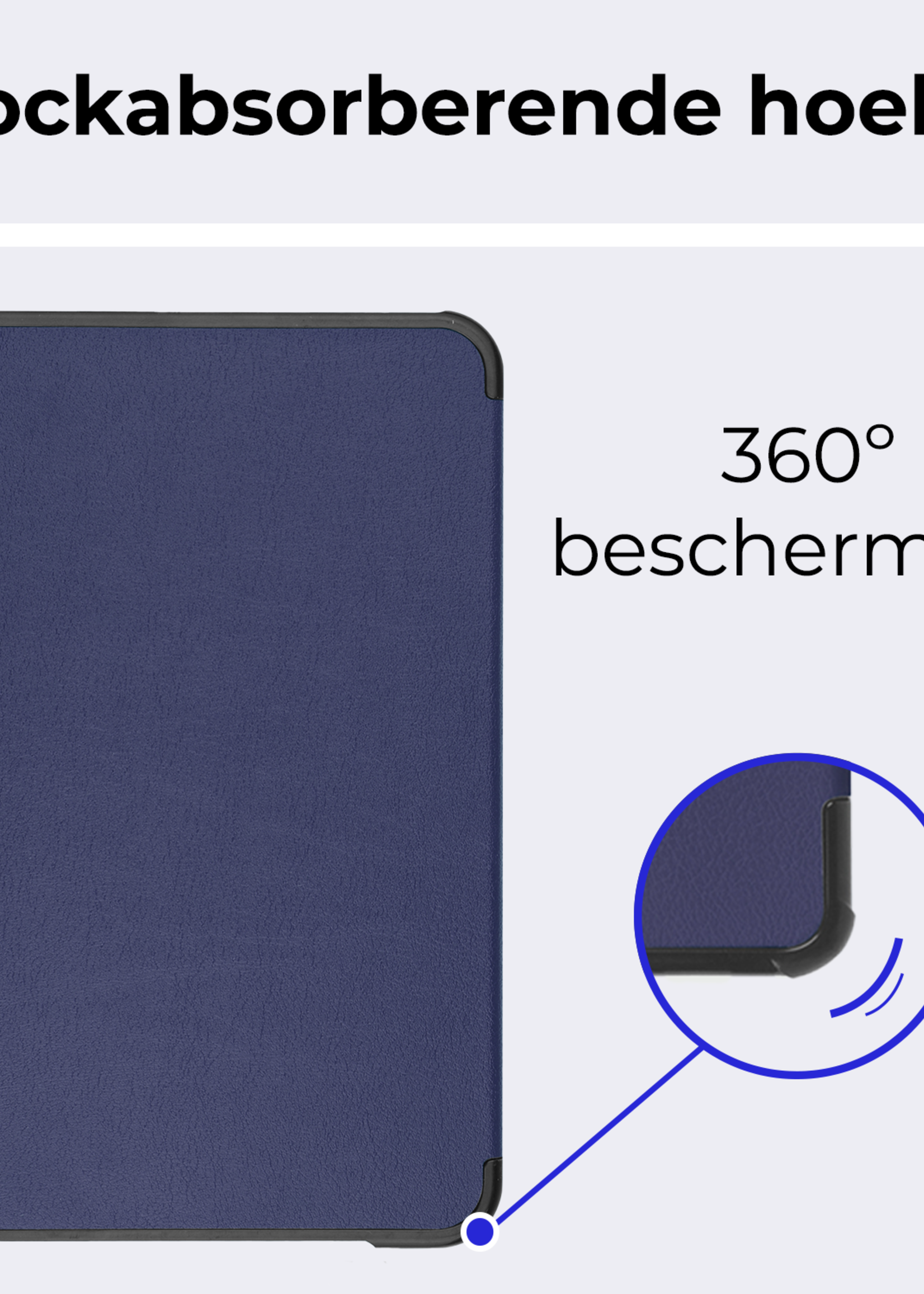 BTH BTH iPad Mini 7 Hoesje - Donkerblauw