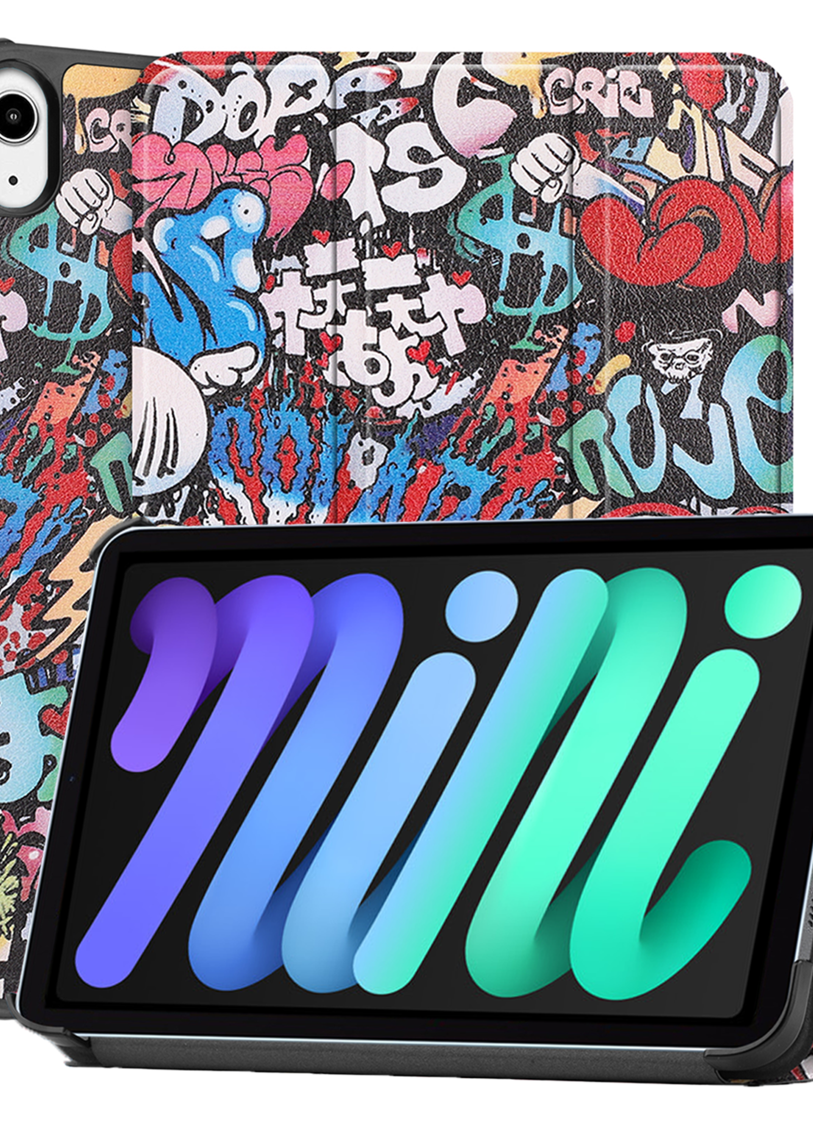 BTH BTH iPad Mini 7 Hoesje - Graffity