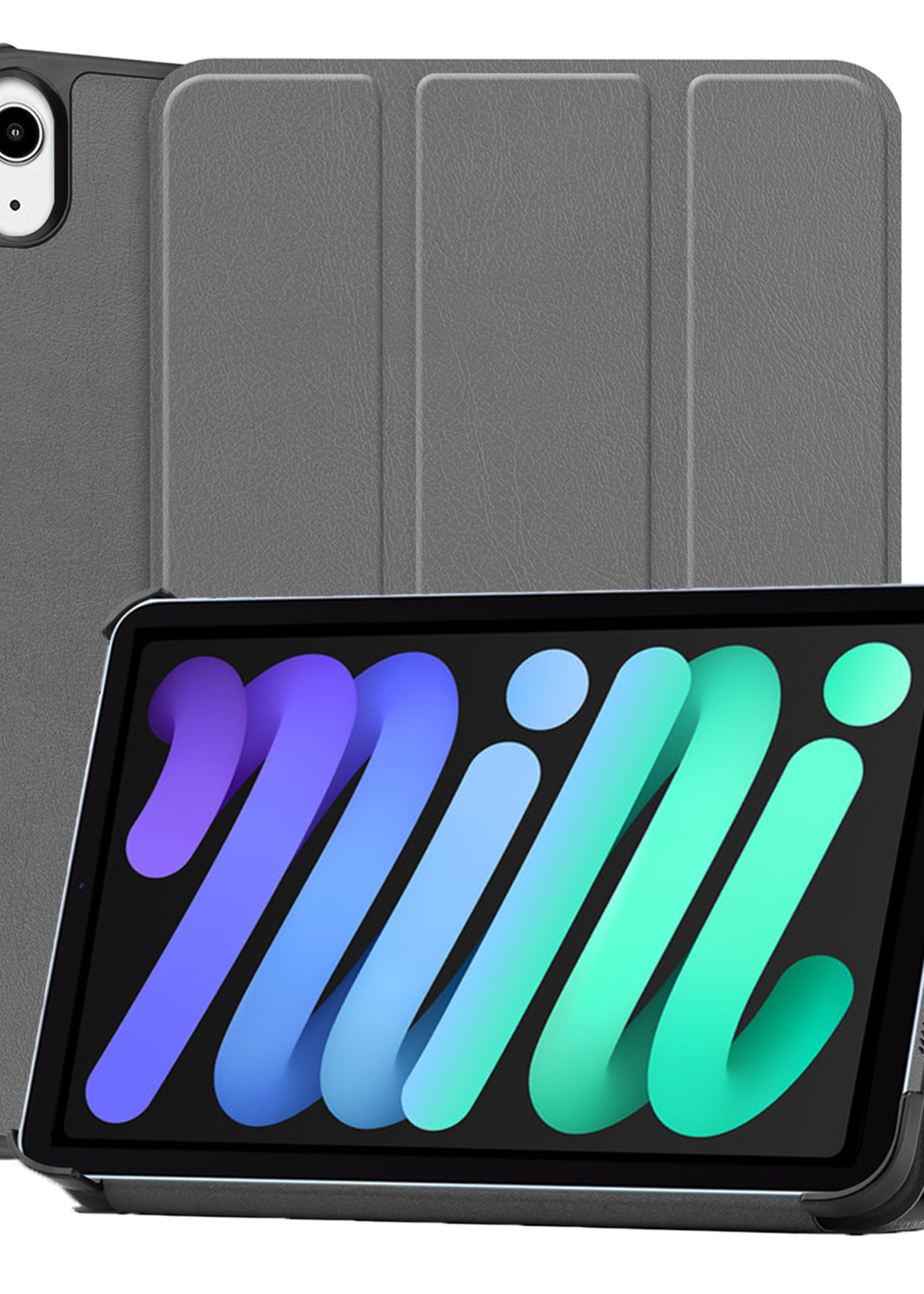 BTH BTH iPad Mini 7 Hoesje - Grijs