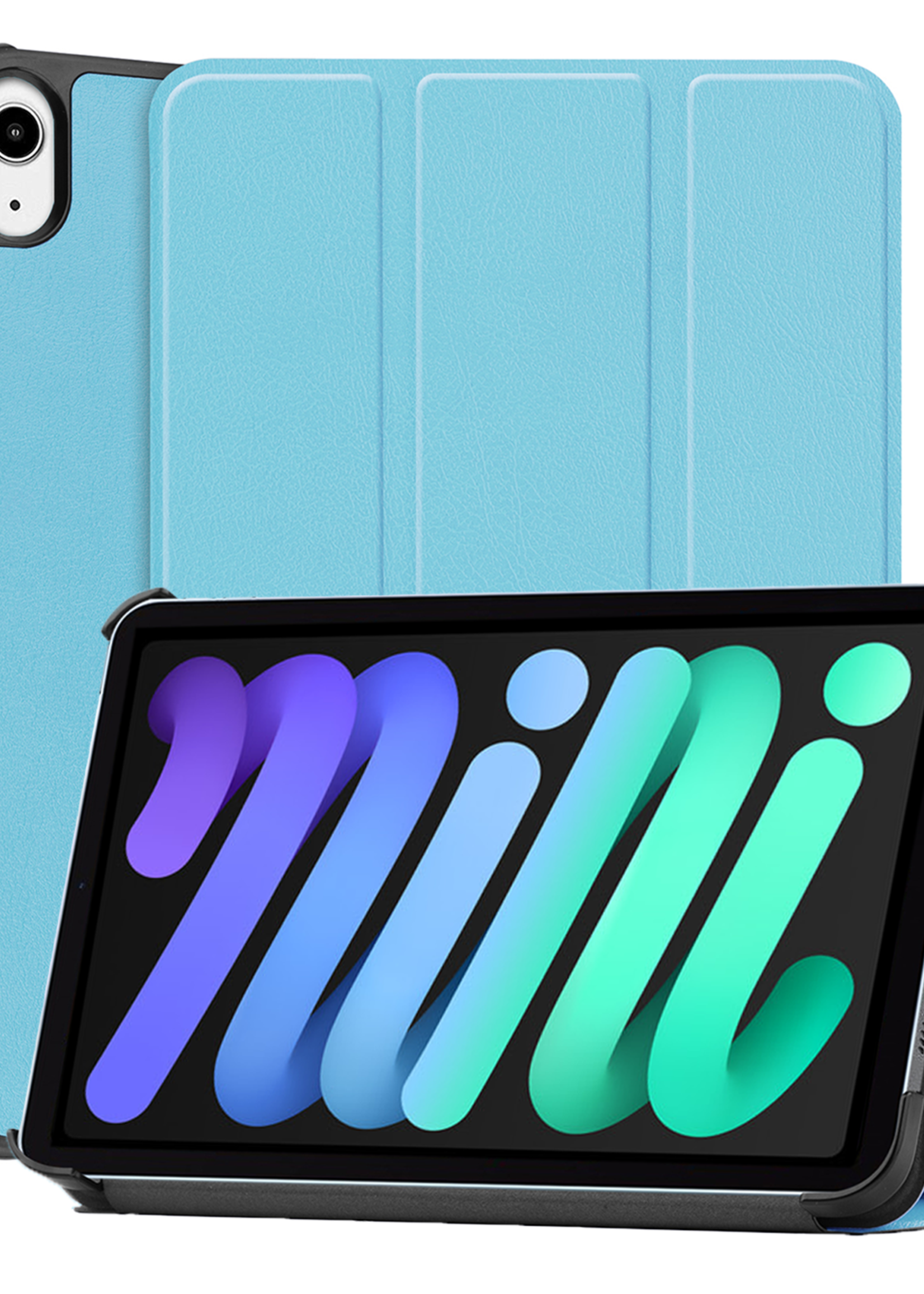 BTH BTH iPad Mini 7 Hoesje - Lichtblauw