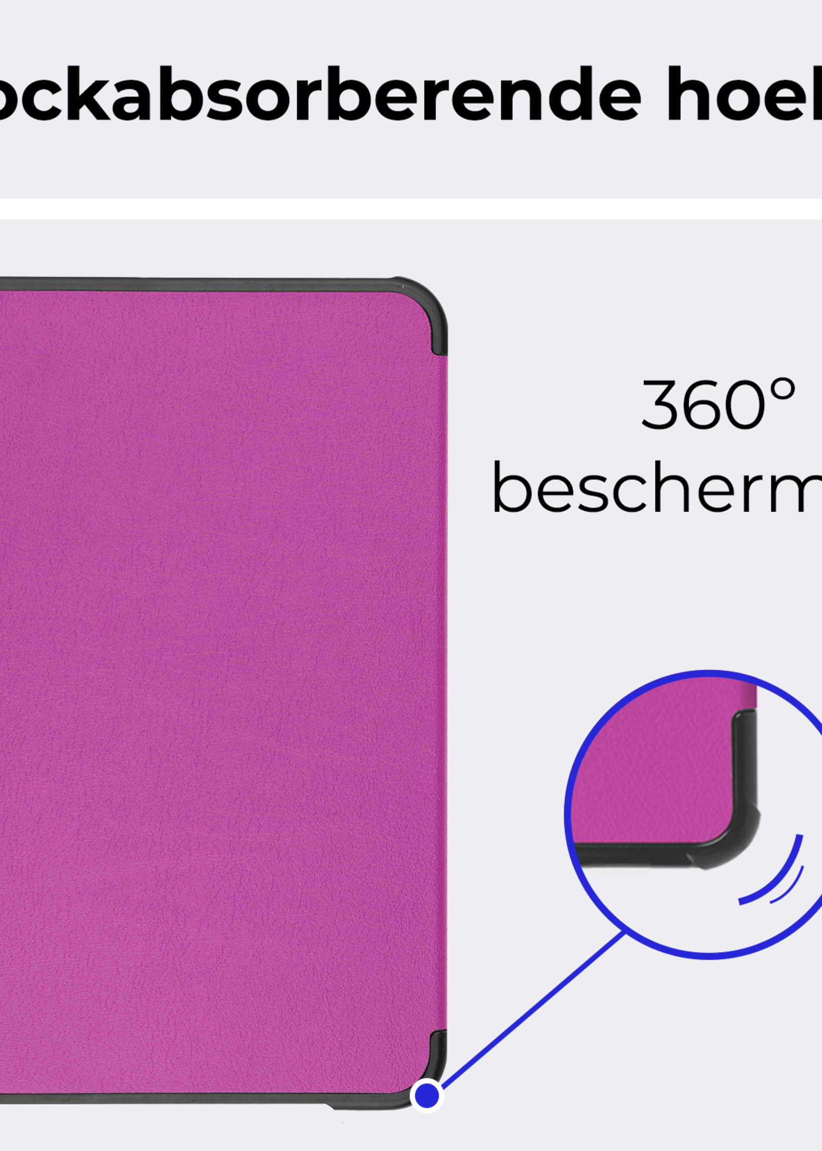 BTH BTH iPad Mini 7 Hoesje - Paars